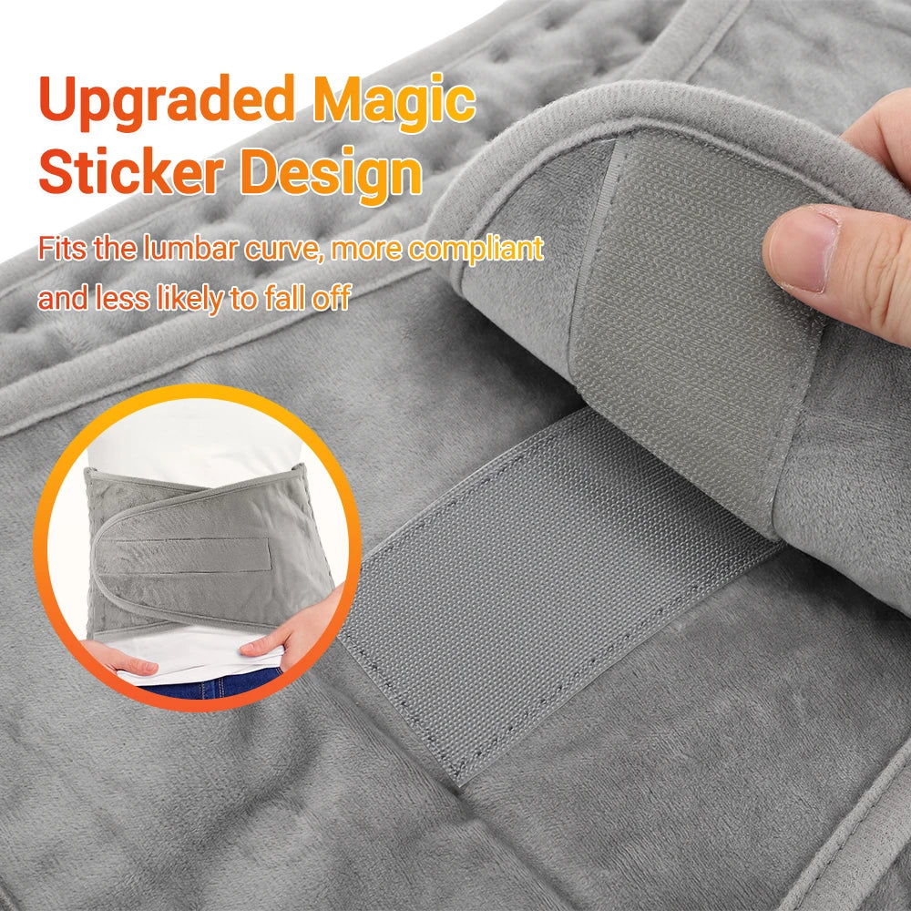 Electric Heating Pad Wrap for Back, Abdomen and Body Relief - 11