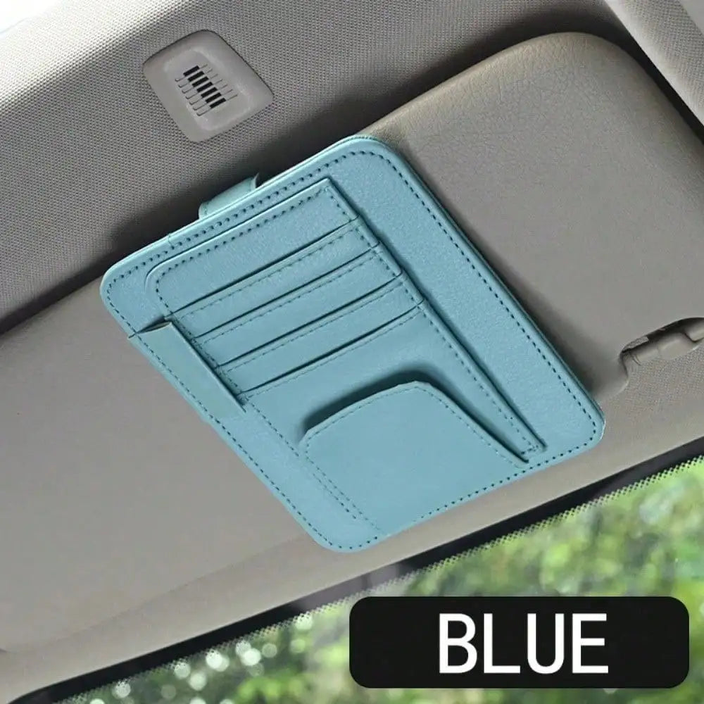 Car Sun Visor Multi-Pocket Organizer and Storage Holder