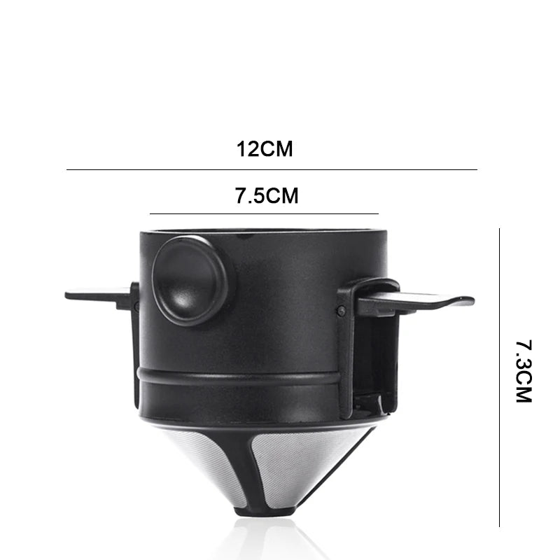 Portable Stainless Steel Reusable Coffee Drip Filter