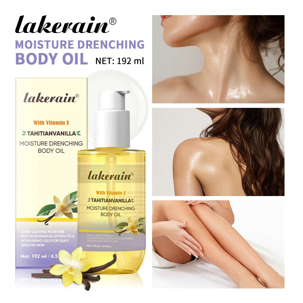 Moisture Drenching Vanilla Body Oil for Glowing Skin