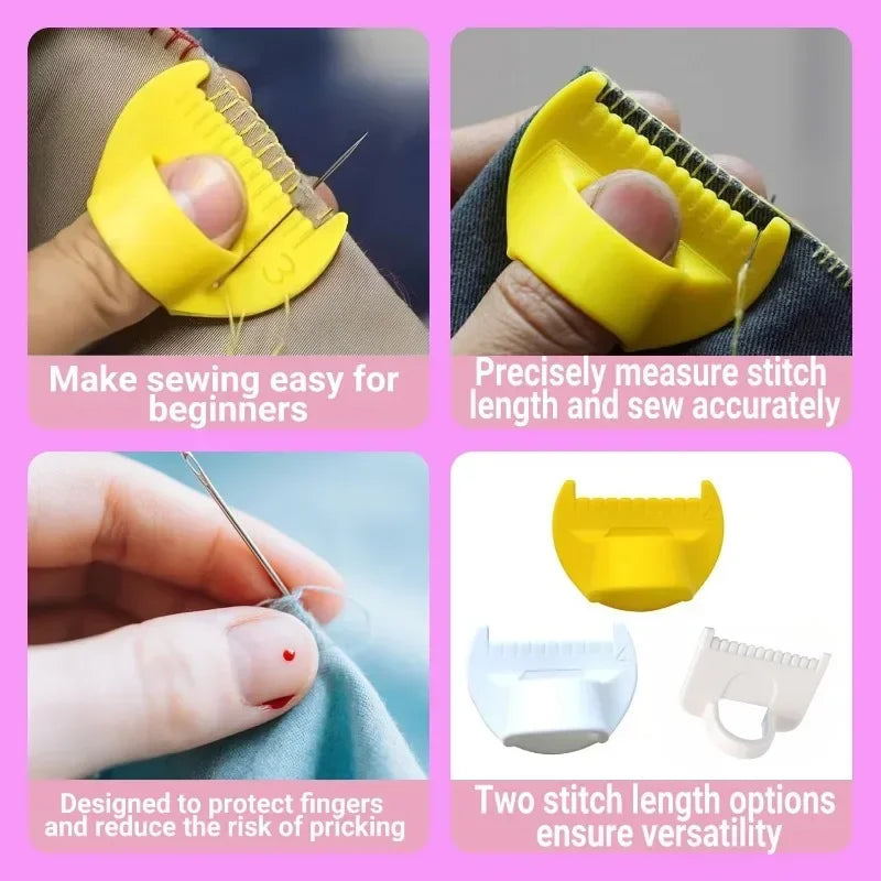 Adjustable Finger Sewing Thimble Guide Tool