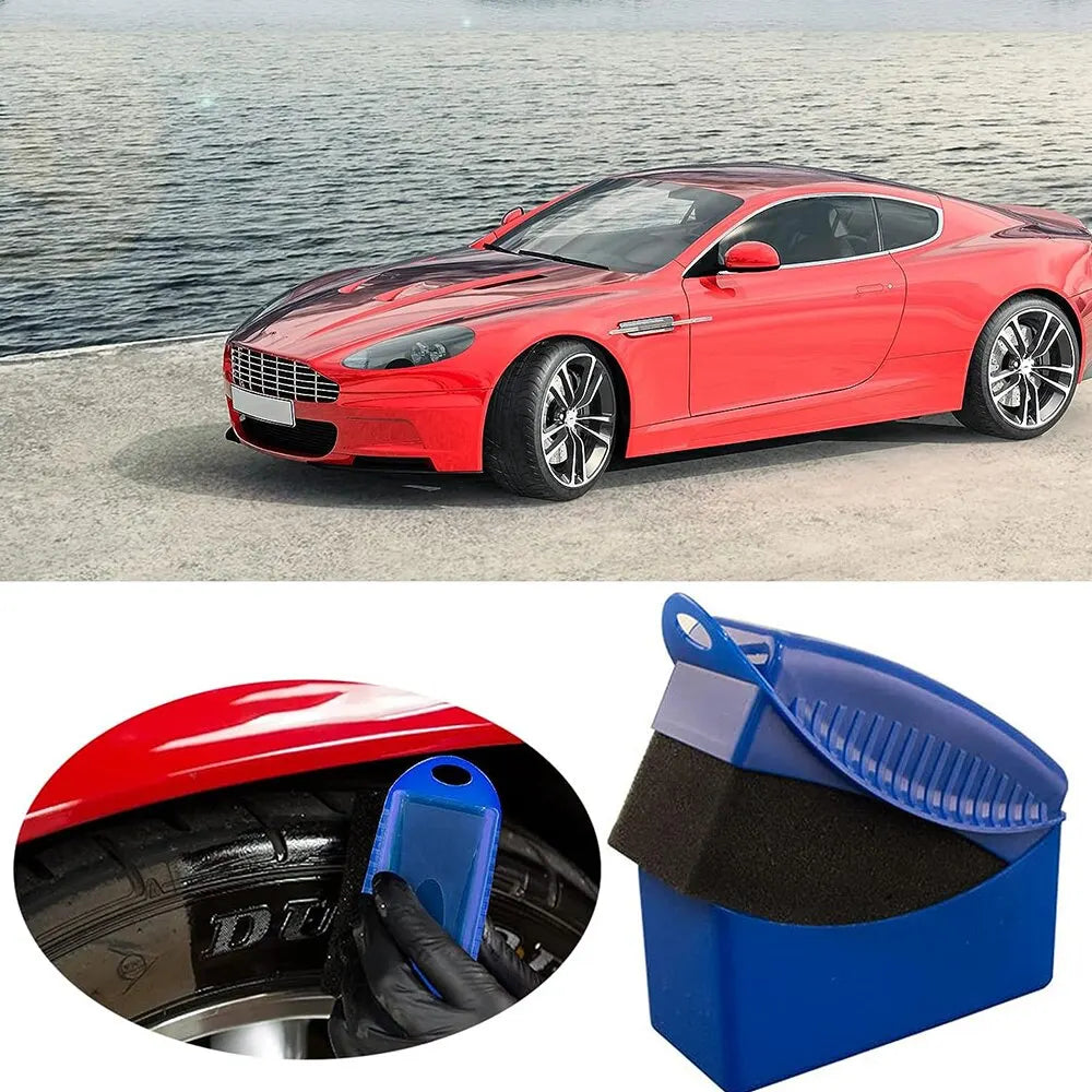 Ergonomic Car Tire Wax and Polish Applicator Sponge