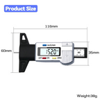 Digital Tire Tread Depth Gauge for Car Safety
