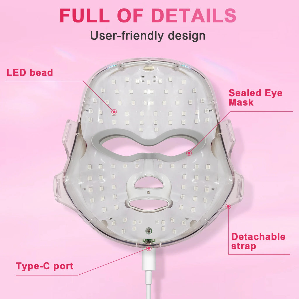 7-Color LED Photon Facial Mask for Skin Rejuvenation