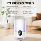 4L Ultrasonic Air Humidifier with Dual Mist and Aromatherapy