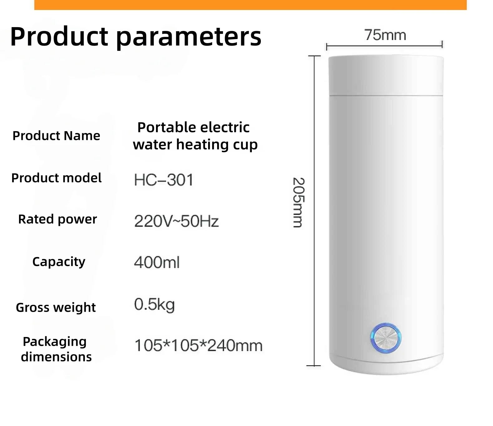 Portable Electric Travel Kettle for Hot Water and Drinks - 16