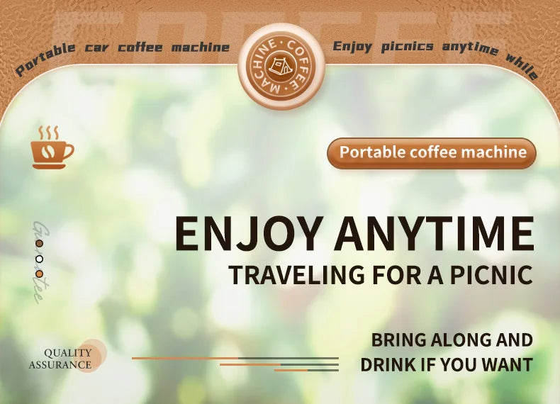 Portable Wireless Espresso Coffee Maker for Travel and Camping - 13