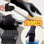 Black Disposable Waterproof Cleaning Gloves