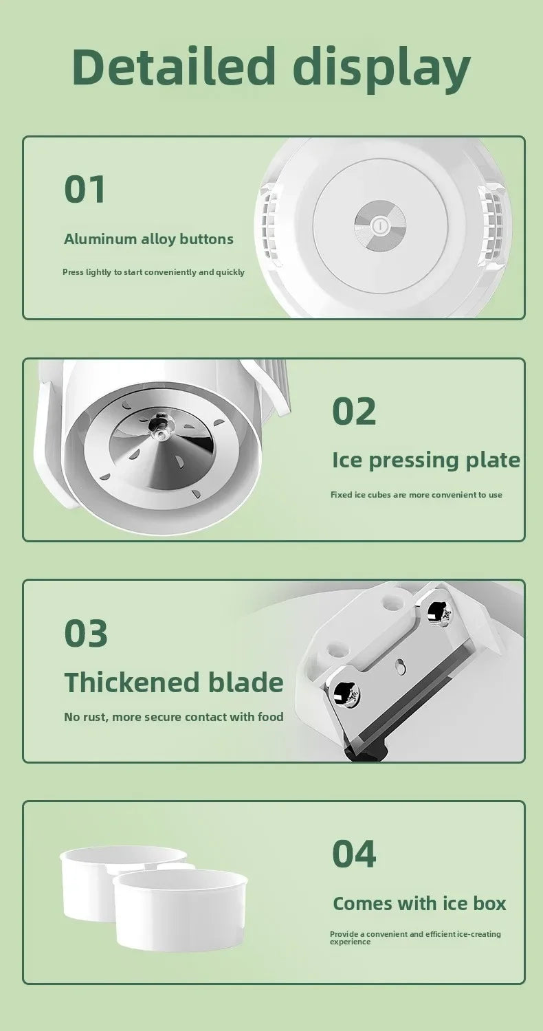 Automatic Electric Ice Shaver for Home Smoothies - 14