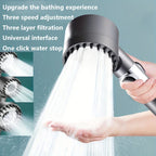 4-Mode High-Pressure Handheld Filtered Shower Head