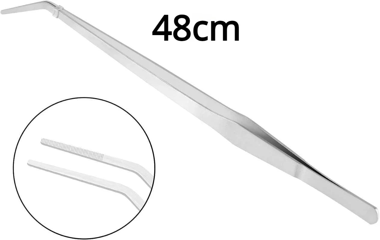 Extra Long Stainless Steel Aquarium and Terrarium Feeding Tweezers