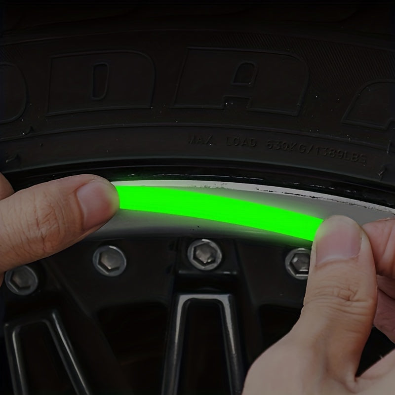 Luminous Reflective Car Wheel Rim Stickers - 9