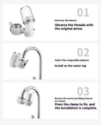 Universal Faucet Mounted Kitchen Water Purifier Filter