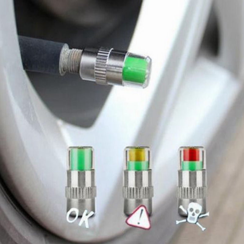 Tire Pressure Monitor Valve Caps for Cars and Motorcycles - 11