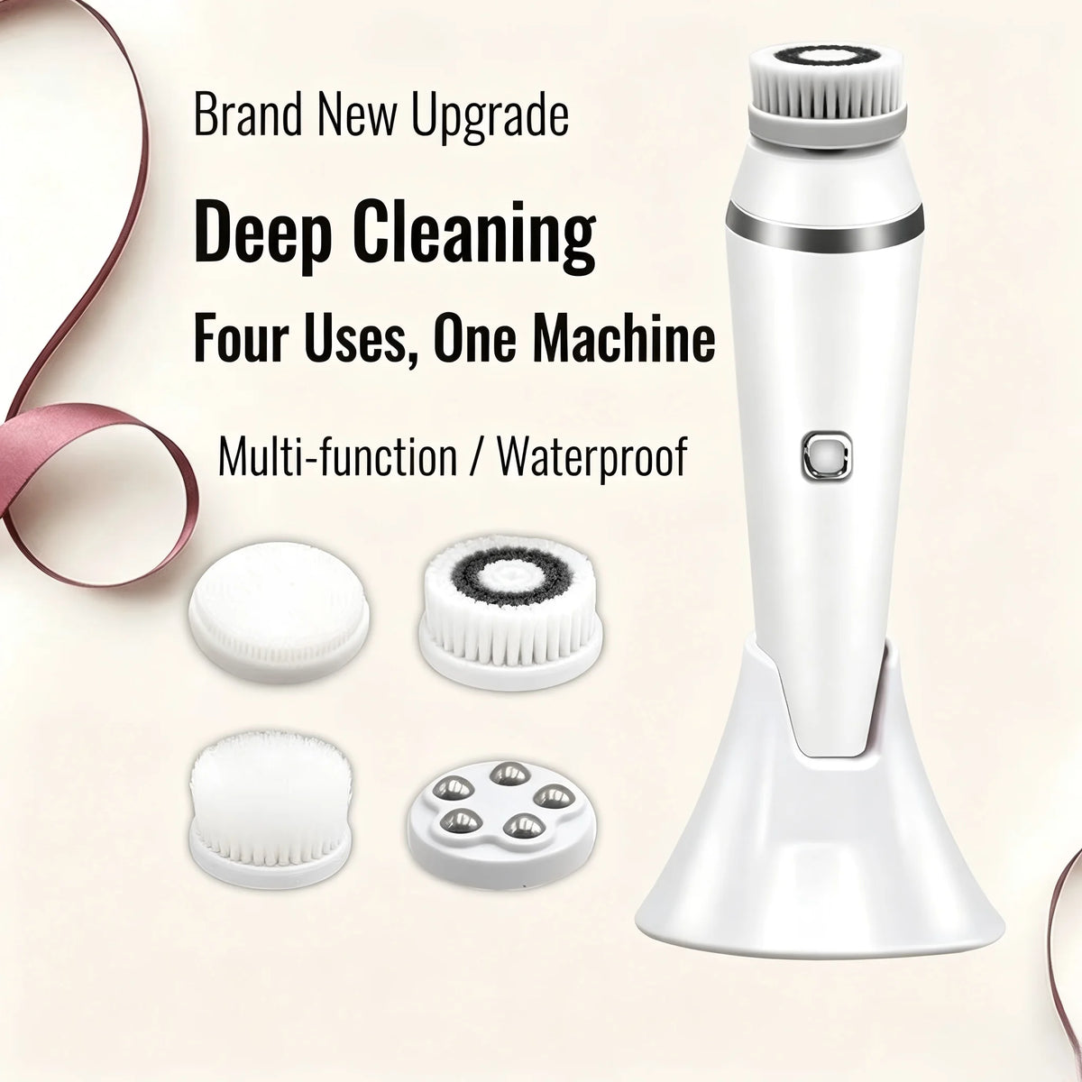 4-in-1 Electric Rotating Facial Cleansing Brush