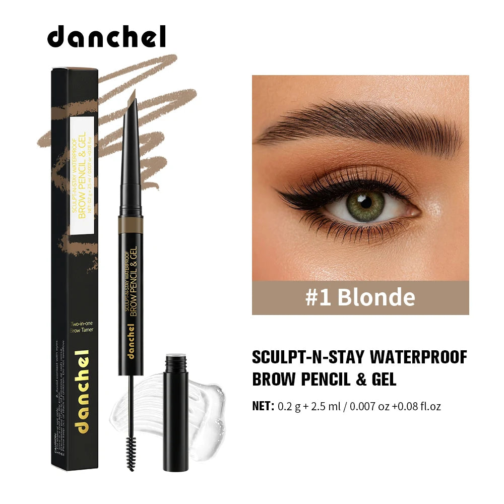 2-in-1 Waterproof Eyebrow Pencil and Sculpting Gel - 21