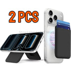Magnetic Phone Wallet Case with Integrated Stand for MagSafe