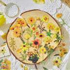 40-Piece Floral Sticker Set for Scrapbooking and Journaling