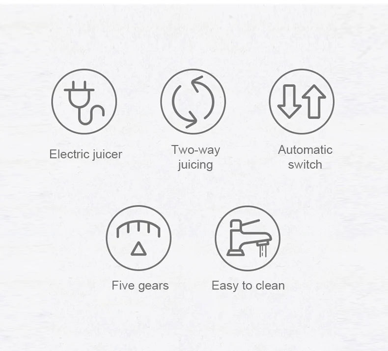 Electric Citrus Juicer for Fresh Home Fruit Juice - 8