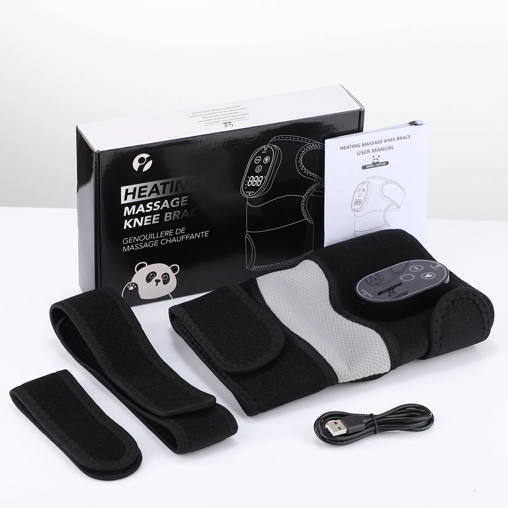 Heated Vibration Knee Massager Wrap for Joint Pain Relief