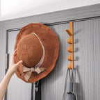 Over-the-Door Multi-Hook Organizer for Bags and Hats