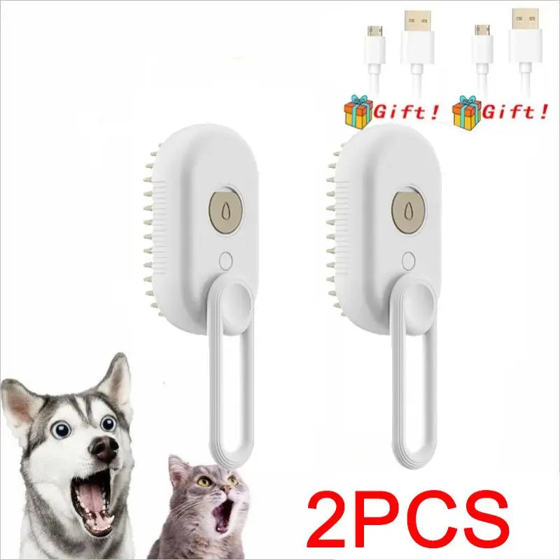 Steam Pet Grooming Brush for Cats and Dogs