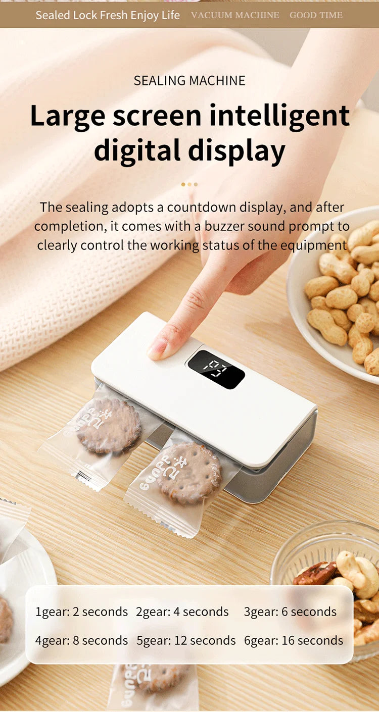 Rechargeable Mini Bag Sealer with Cutter - 11
