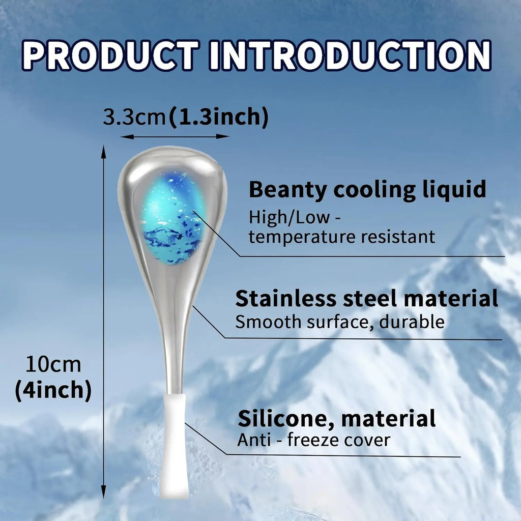 Stainless Steel Facial Cryo Sticks for Skin Cooling and Puffiness
