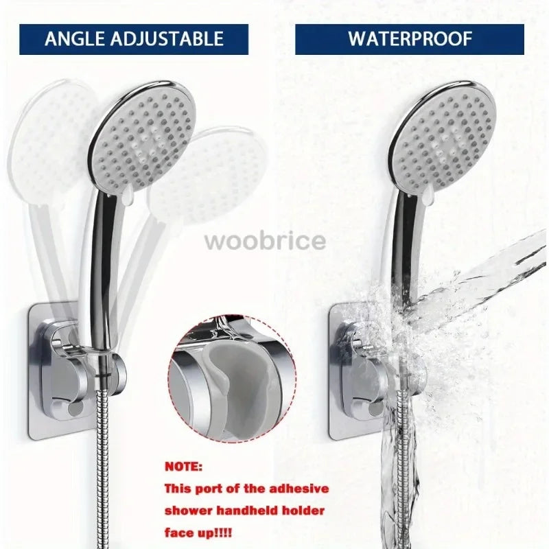 Adjustable Adhesive Shower Head Holder