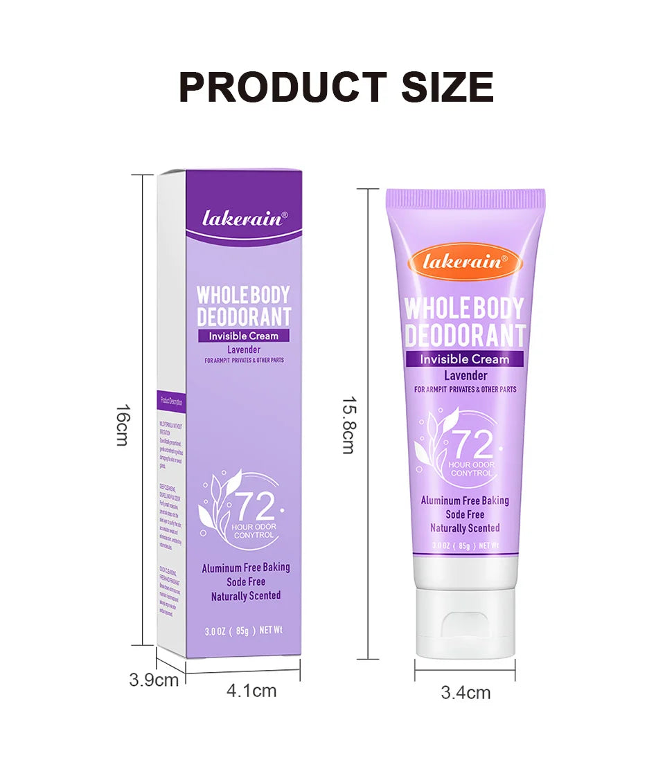 72-Hour Invisible Whole Body Deodorant Cream