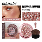 Spherical Powder Bead Blush for Natural Glowing Makeup