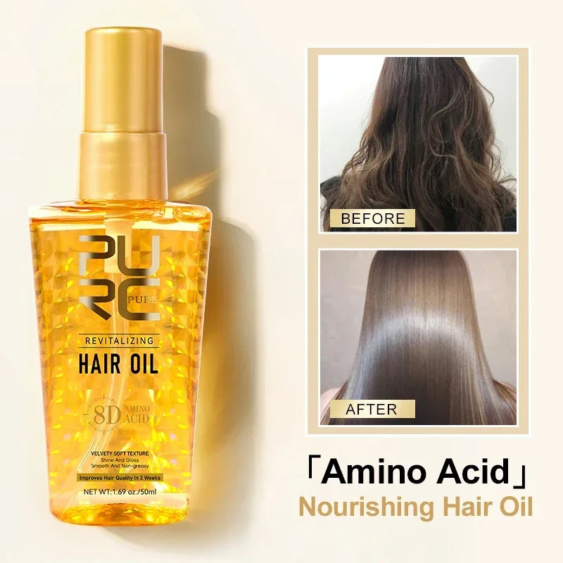 Amino Acid Revitalizing Hair Oil for Frizz Control and Shine - 4