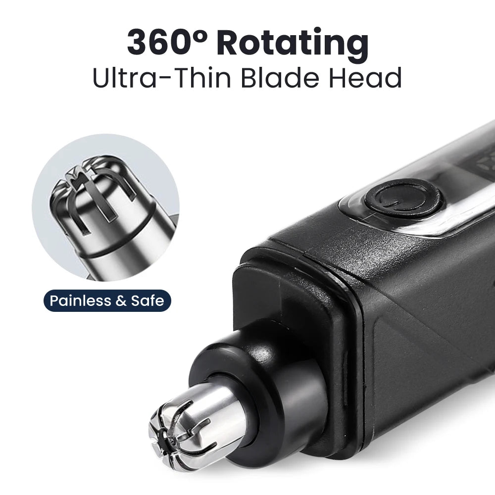 Electric USB Rechargeable Nose and Ear Hair Trimmer