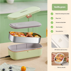 Electric Stainless Steel Portable Food Warmer Lunch Box