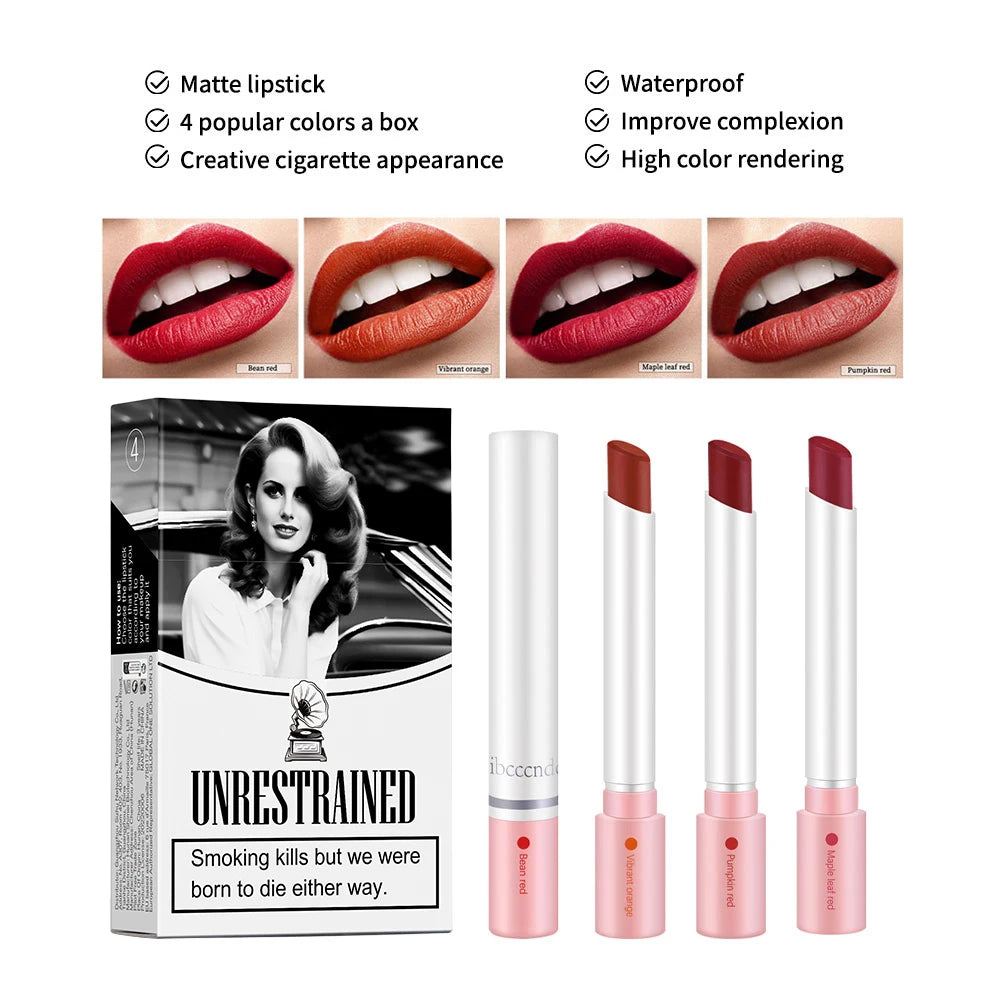 Matte Velvet Cigarette Lipstick Set
