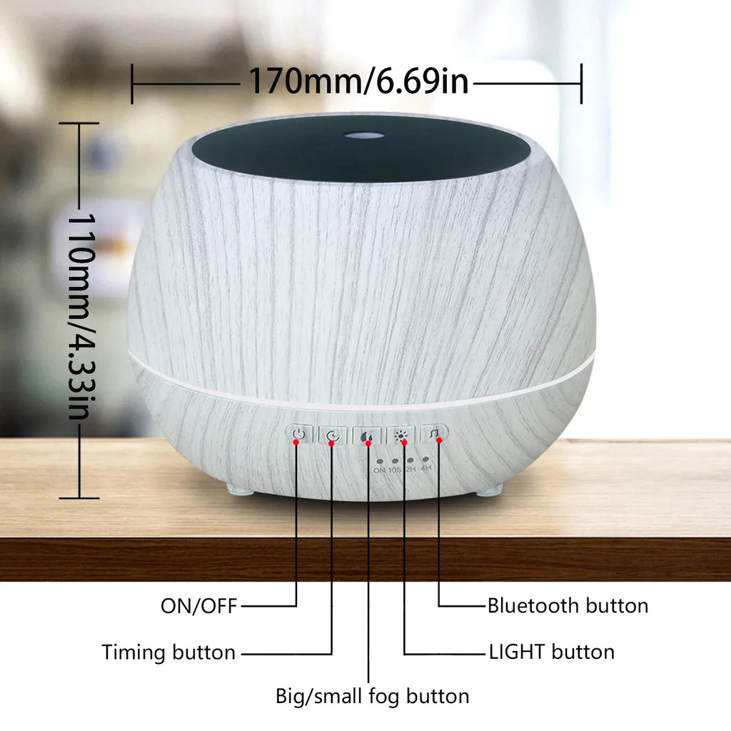 Smart WiFi Ultrasonic Aromatherapy Humidifier with LED Light
