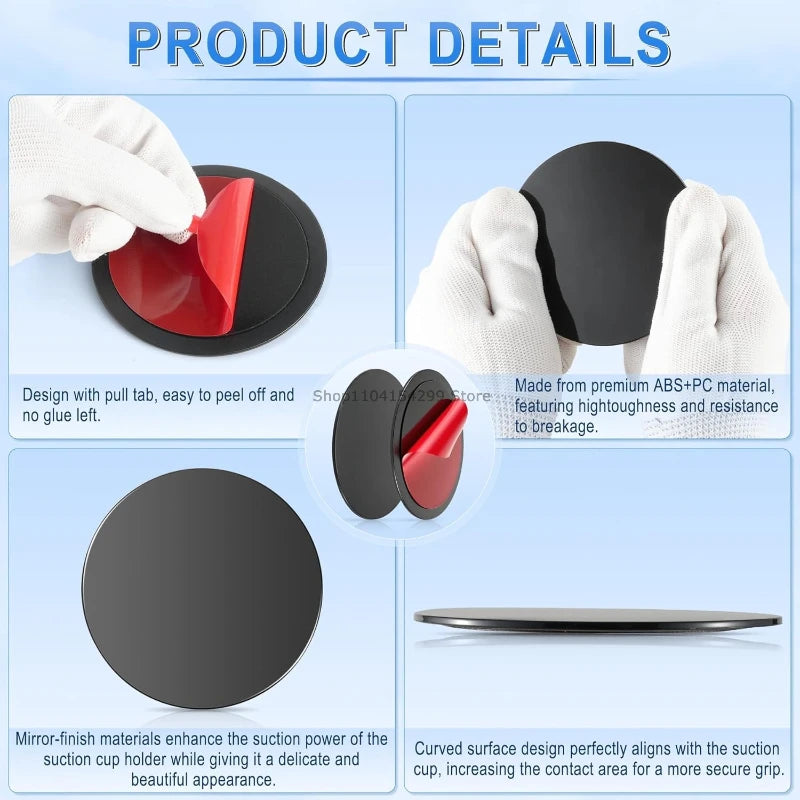 Adhesive Dashboard Mounting Disks for Car Suction Cup Holders