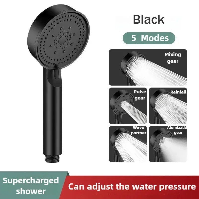 5-Mode High-Pressure Handheld Shower Head