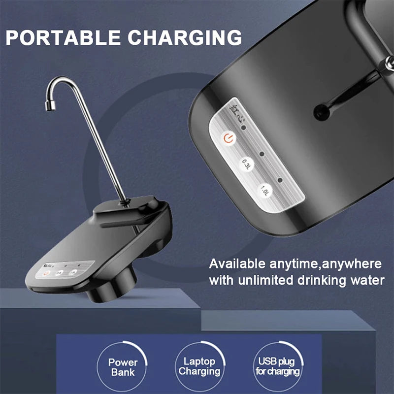Automatic Rechargeable Electric Water Bottle Dispenser Pump - 12