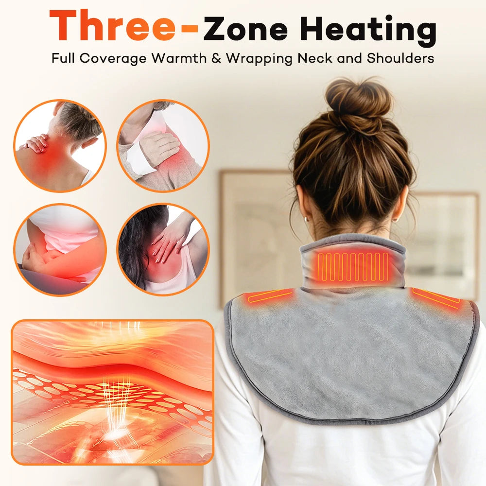 USB Heated Neck and Shoulder Relief Shawl - 2