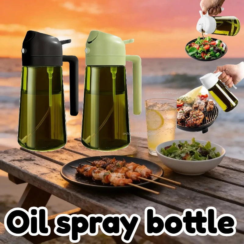 2-in-1 Dual Action Oil Spray and Pour Dispenser for Cooking - 1