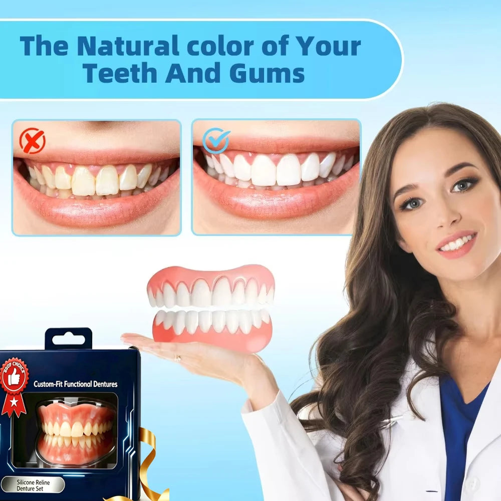 Custom-Fit Silicone Smile Veneers for Natural Looking Teeth - 2