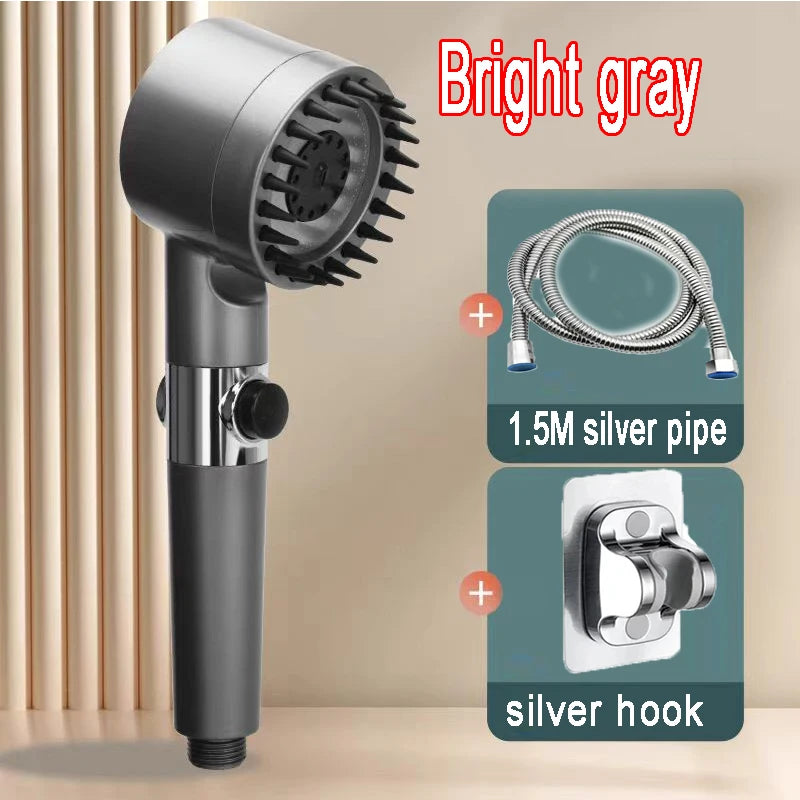 4-Mode High-Pressure Handheld Filtered Shower Head