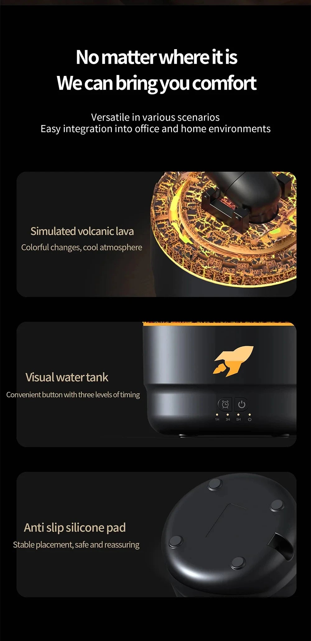 Ultrasonic Essential Oil Diffuser and Humidifier with LED Night Light - 18