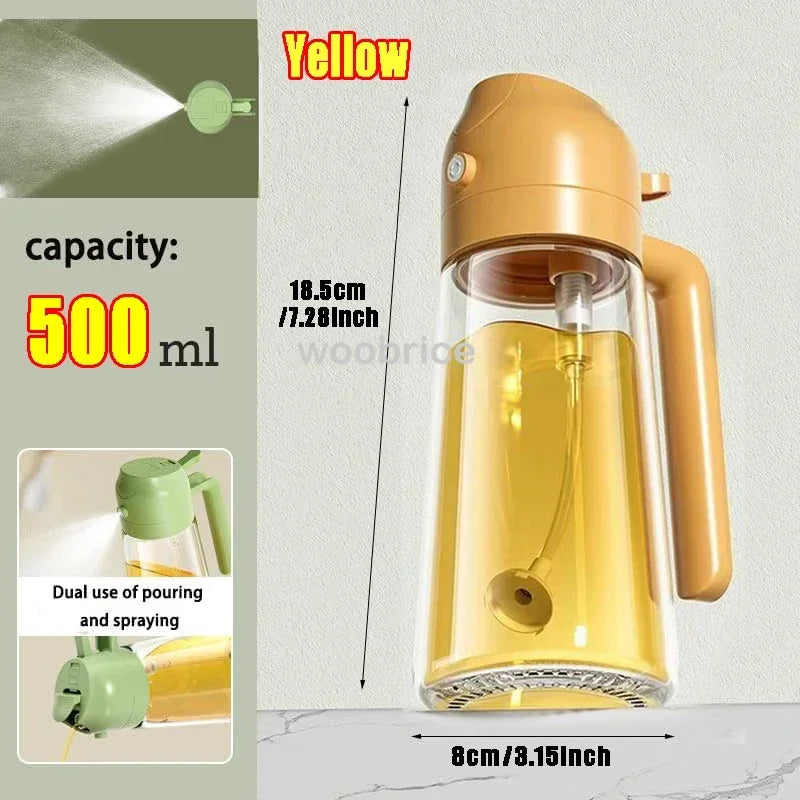 2-in-1 Glass Oil Sprayer and Pourer for Cooking