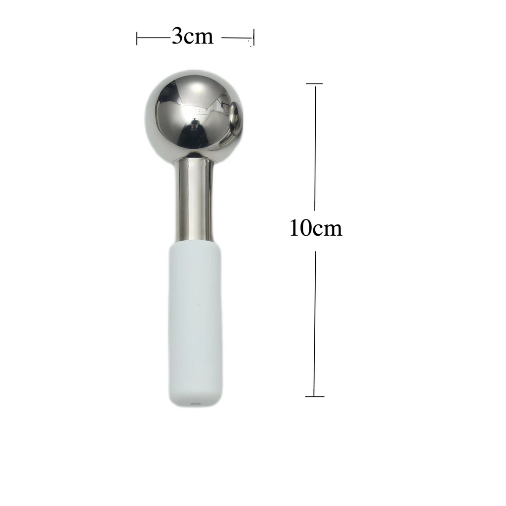 Stainless Steel Cooling Ice Globes for Facial Puffiness and Skincare