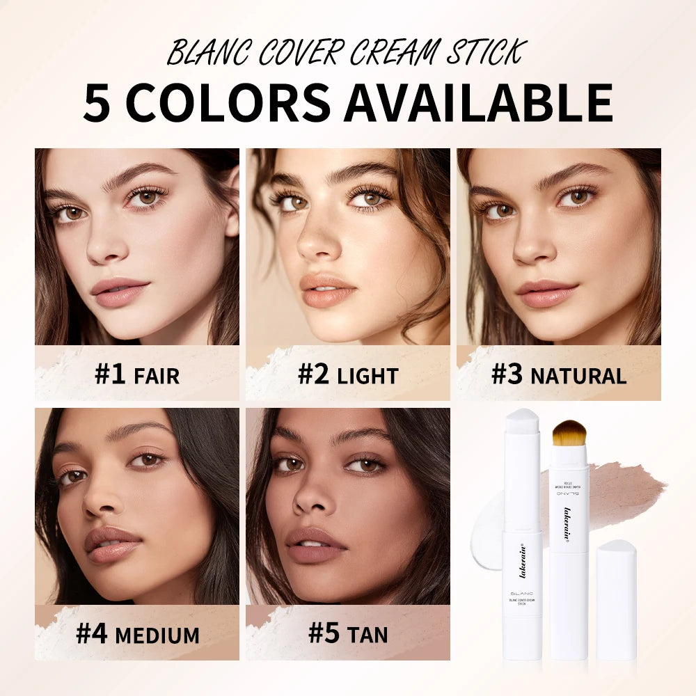 Color-Changing Foundation Stick with Built-in Blending Brush - 2