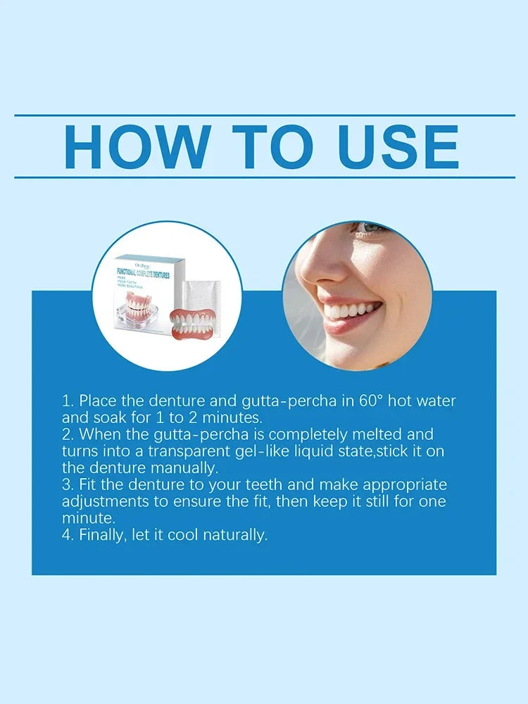 Instant Smile Comfort Dentures for Upper and Lower Teeth