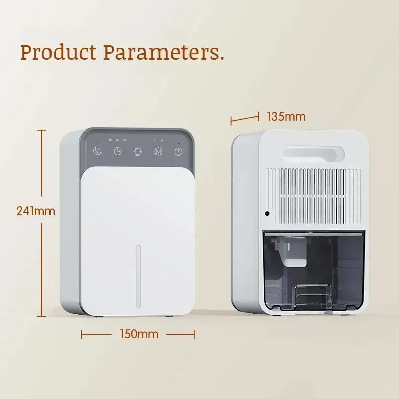 Compact Portable Dehumidifier for Bedroom and Office