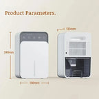 Compact Portable Dehumidifier for Bedroom and Office